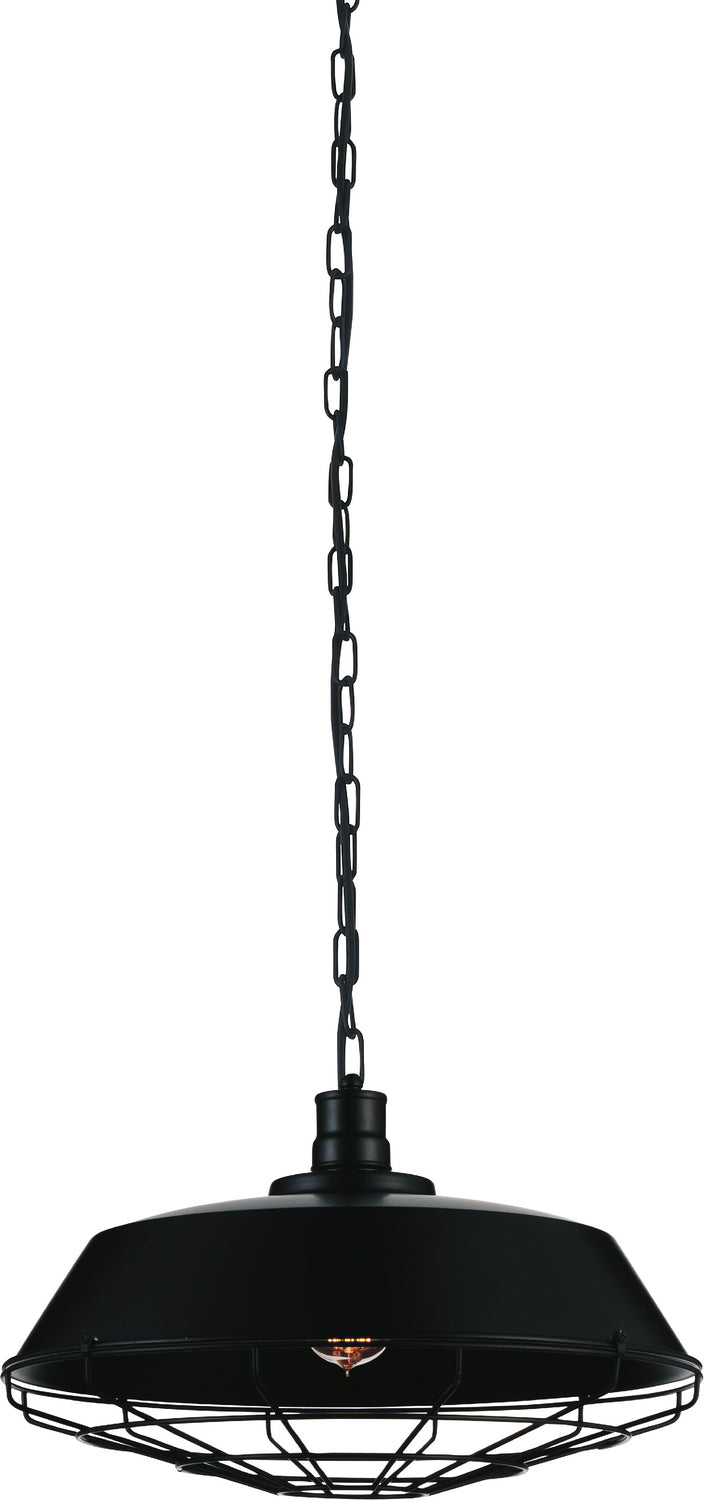 CWI Lighting - 9611P18-1-101 - One Light Pendant - Morgan - Black