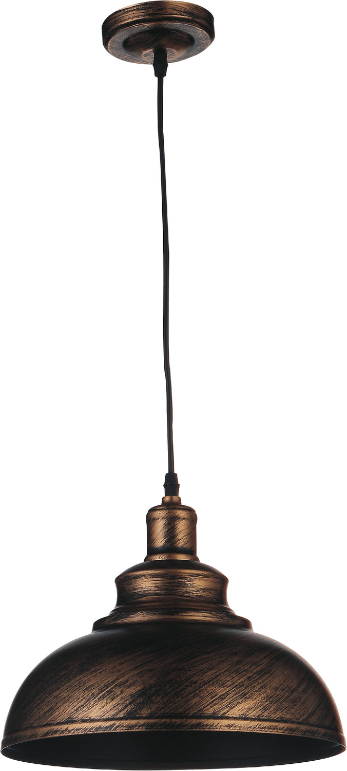 CWI Lighting One Light Pendant from the Vogel collection in Antique Copper finish