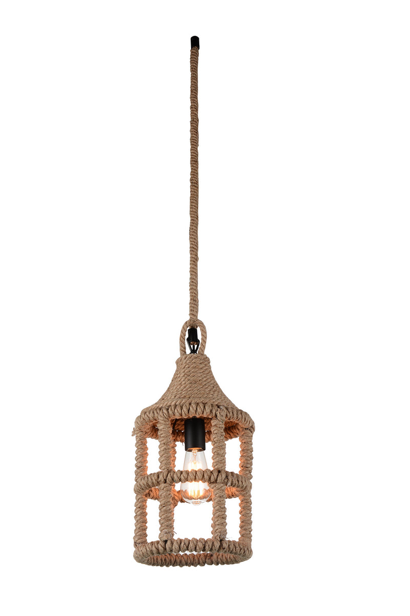 CWI Lighting One Light Mini Pendant from the Padma collection in Black finish