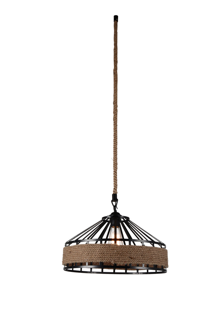 CWI Lighting One Light Pendant from the Padma collection in Black finish