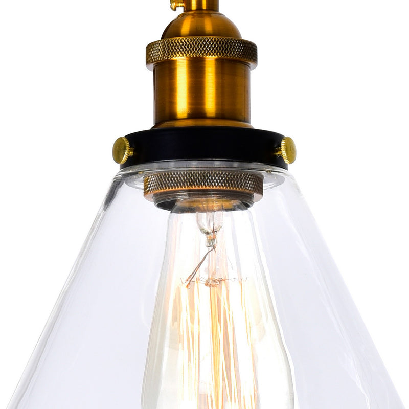 CWI Lighting - 9735W24-3-101 - Three Light Wall Sconce - Eustis - Black & Gold Brass