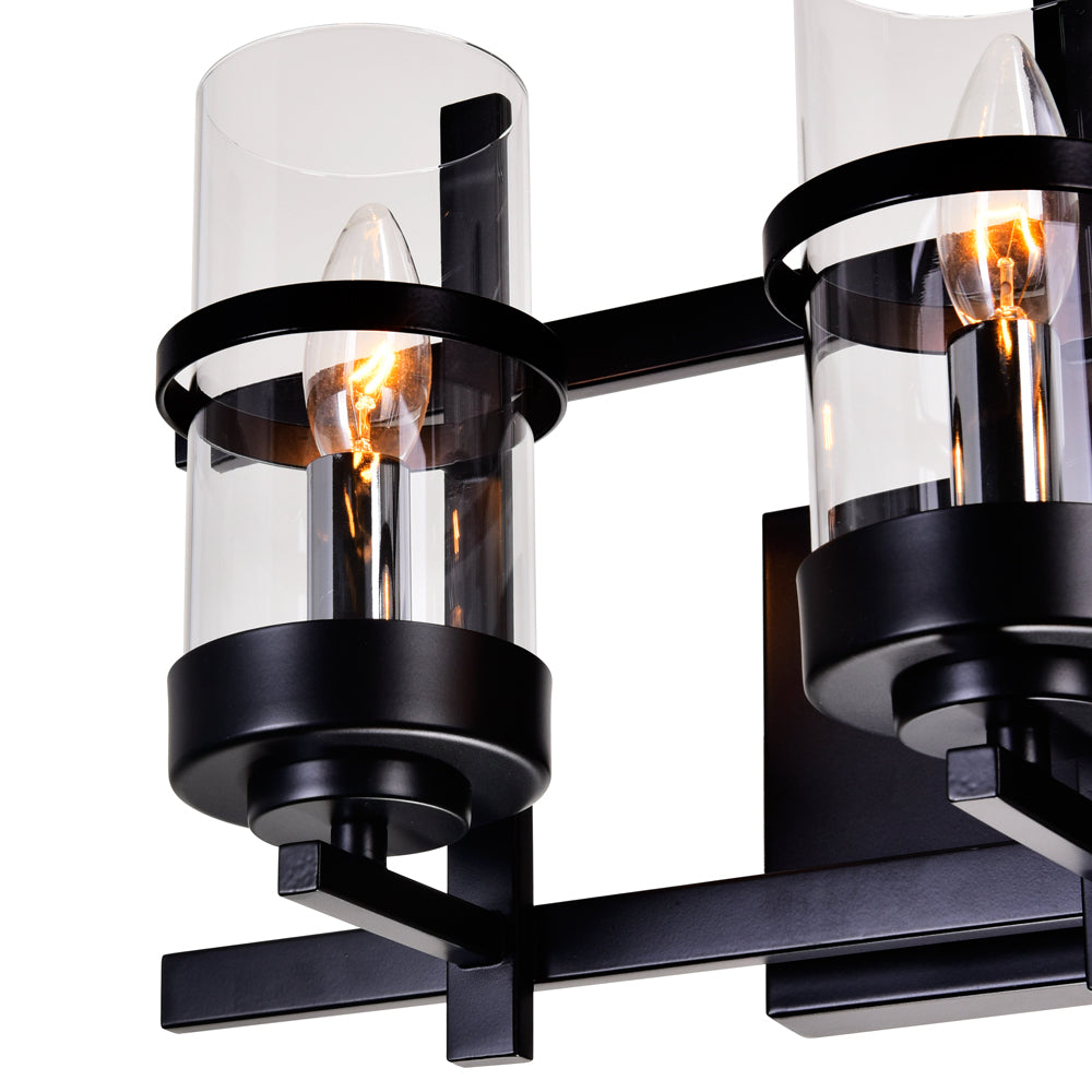 CWI Lighting Three Light Wall Sconce from the Sierra collection in Black finish