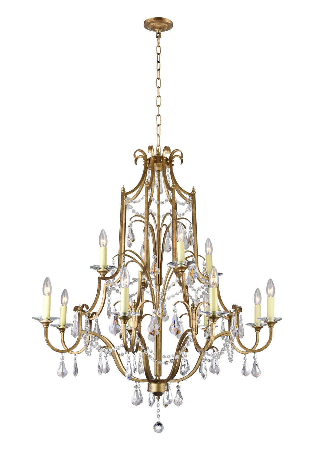 CWI Lighting 12 Light Chandelier from the Electra collection in Oxidized Bronze finish