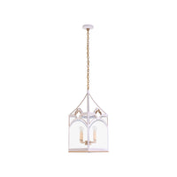 Chelsea House Quatrefoil Lantern - White