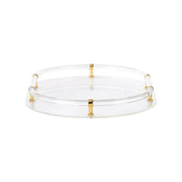 Chelsea House Acrylic Oval Tray - Gold