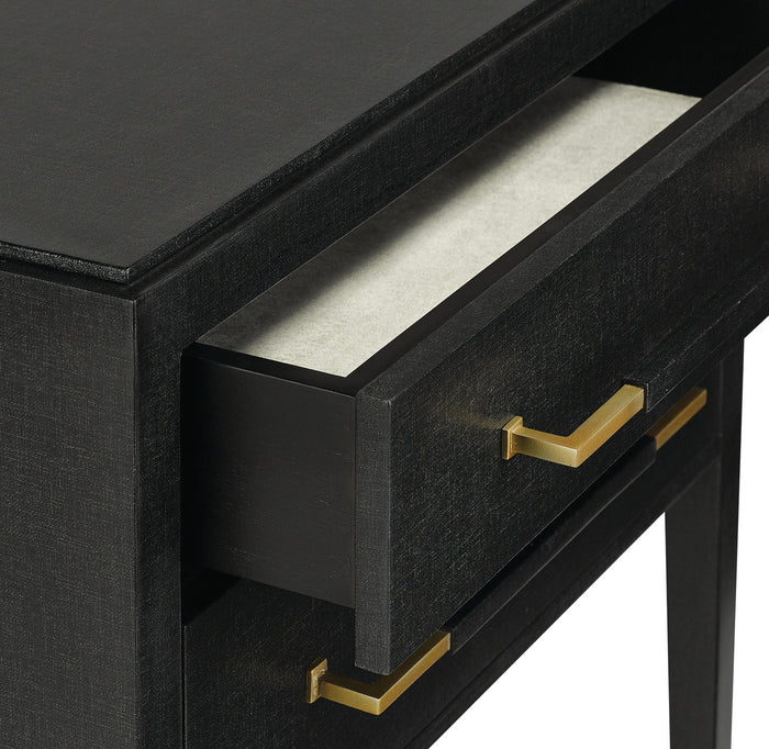 Currey and Company - 3000-0036 - Nightstand - Verona - Black/Natural/Champagne/Silver