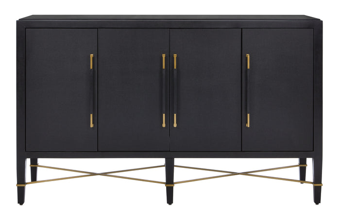 Currey and Company - 3000-0037 - Sideboard - Verona - Black/Natural/Champagne