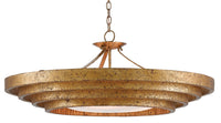 Currey and Company - 9000-0187 - Three Light Chandelier - Belle Collection - Gold Leaf