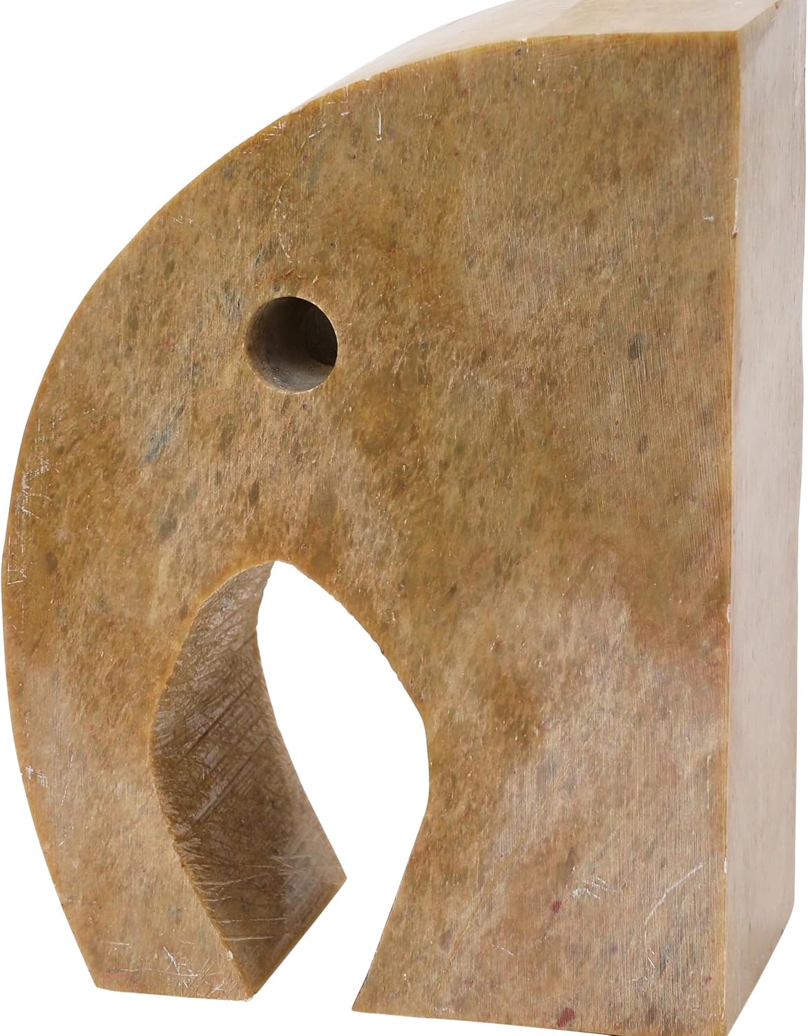 Design Shop Elephant Soapstone Green Pack of 2 Bookends, 4" L w x 5" H