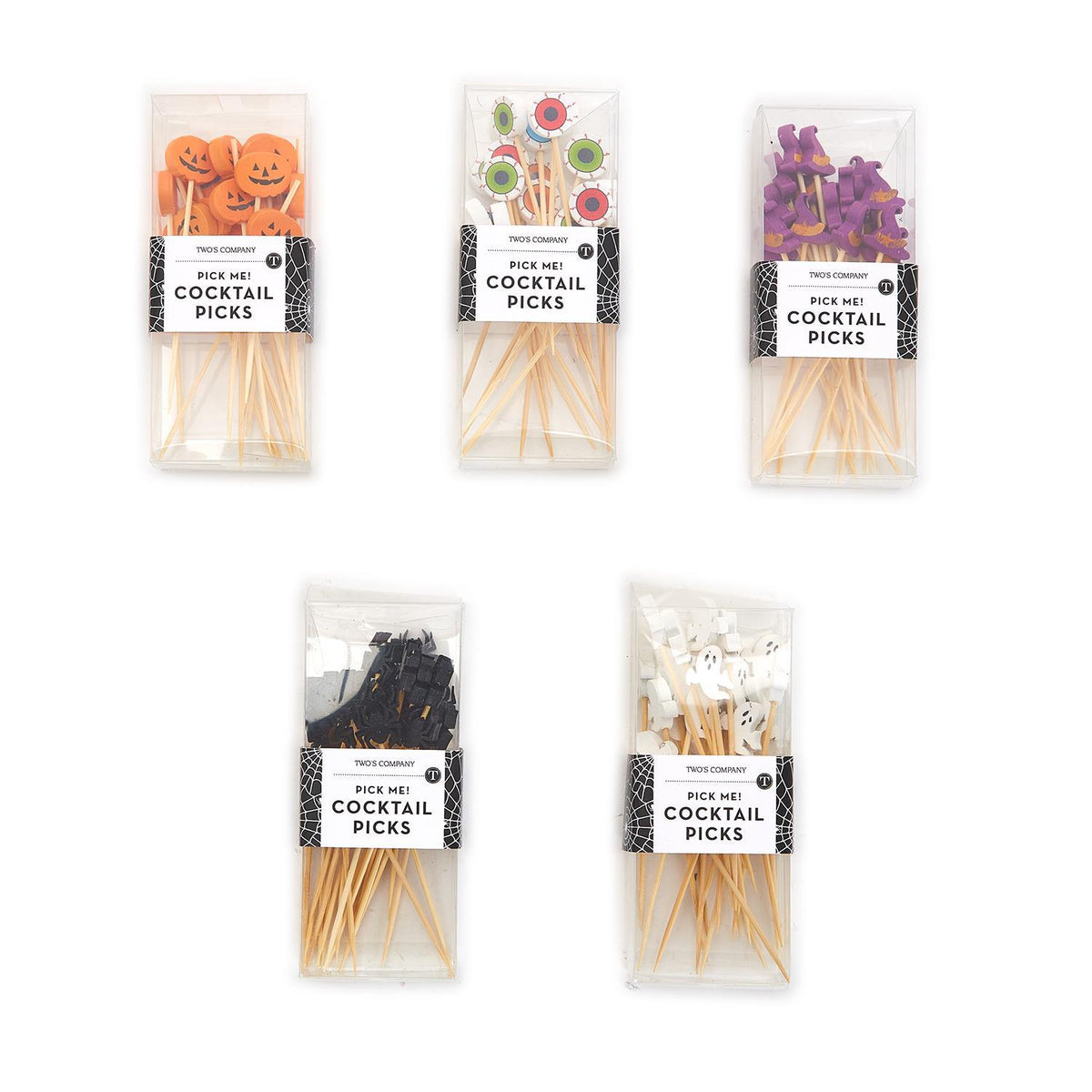 Design Shop Cocktail Hours 20 Piece Cocktail Picks in Gift Box - Bamboo Wood
