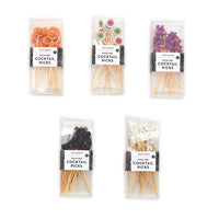 Design Shop Cocktail Hours 20 Piece Cocktail Picks in Gift Box - Bamboo Wood