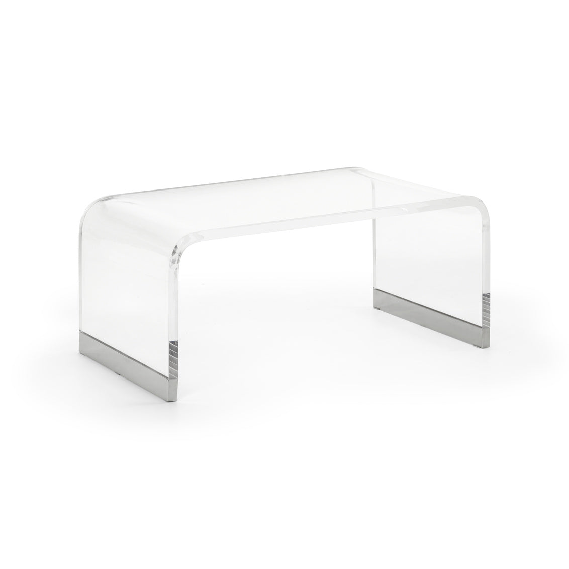 Chelsea House Waterfall Coffee Table - Nickel