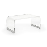 Chelsea House Waterfall Coffee Table - Nickel