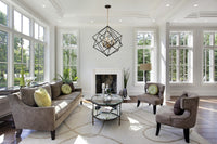 Artcraft - AC11114 - Four Light Chandelier - Artistry - Matte Black & Harvest Brass