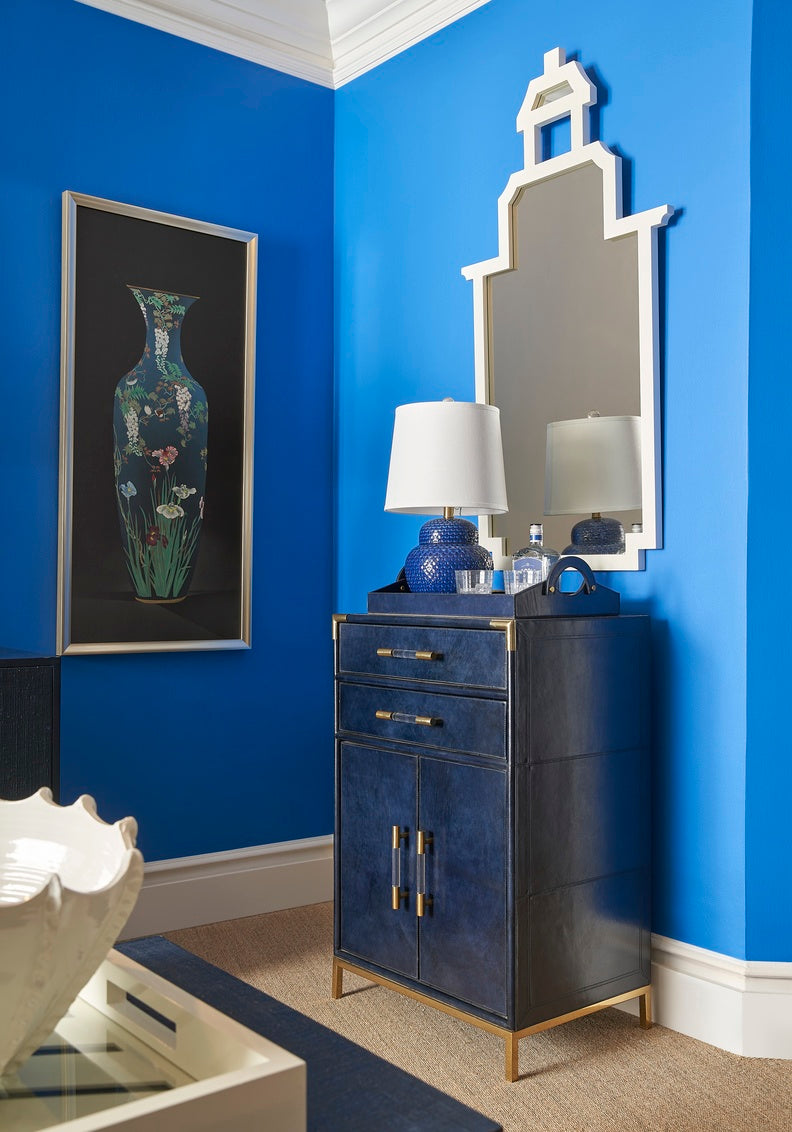 Chelsea House Leather Tray - Midnight Blue