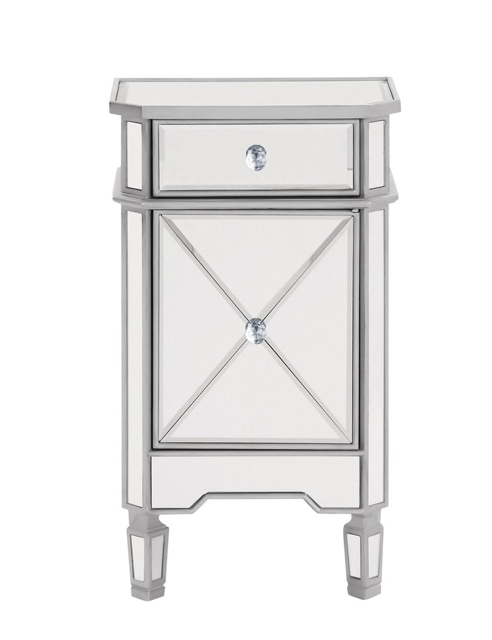 Elegant Lighting Vanity Table from the Contempo collection in Hand Rubbed Antique Silver finish