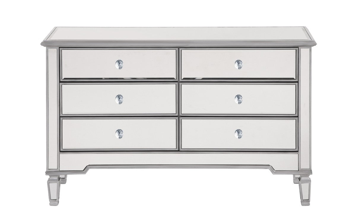 Elegant Lighting - MF6-1017S - Dresser - Contempo - Hand rubbed Antique Silver