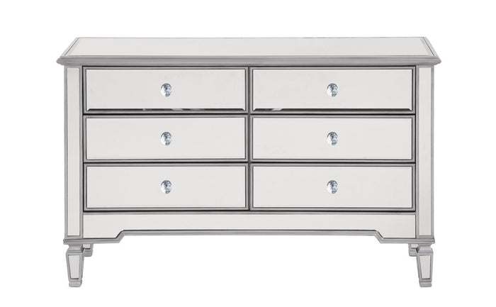 Elegant Lighting - MF6-1017S - Dresser - Contempo - Hand rubbed Antique Silver