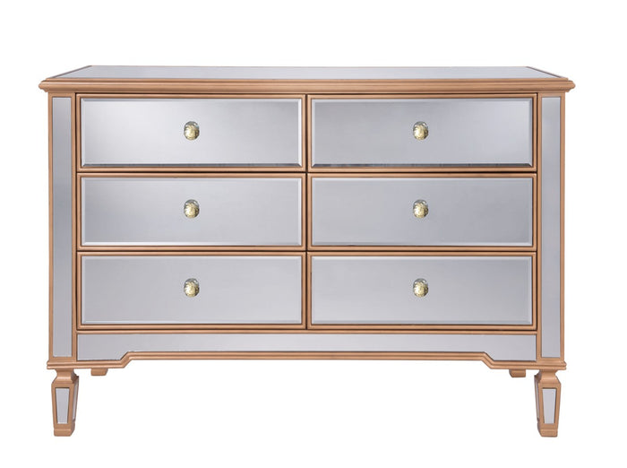 Elegant Lighting - MF6-1117G - Dresser - Contempo - Hand rubbed antique gold