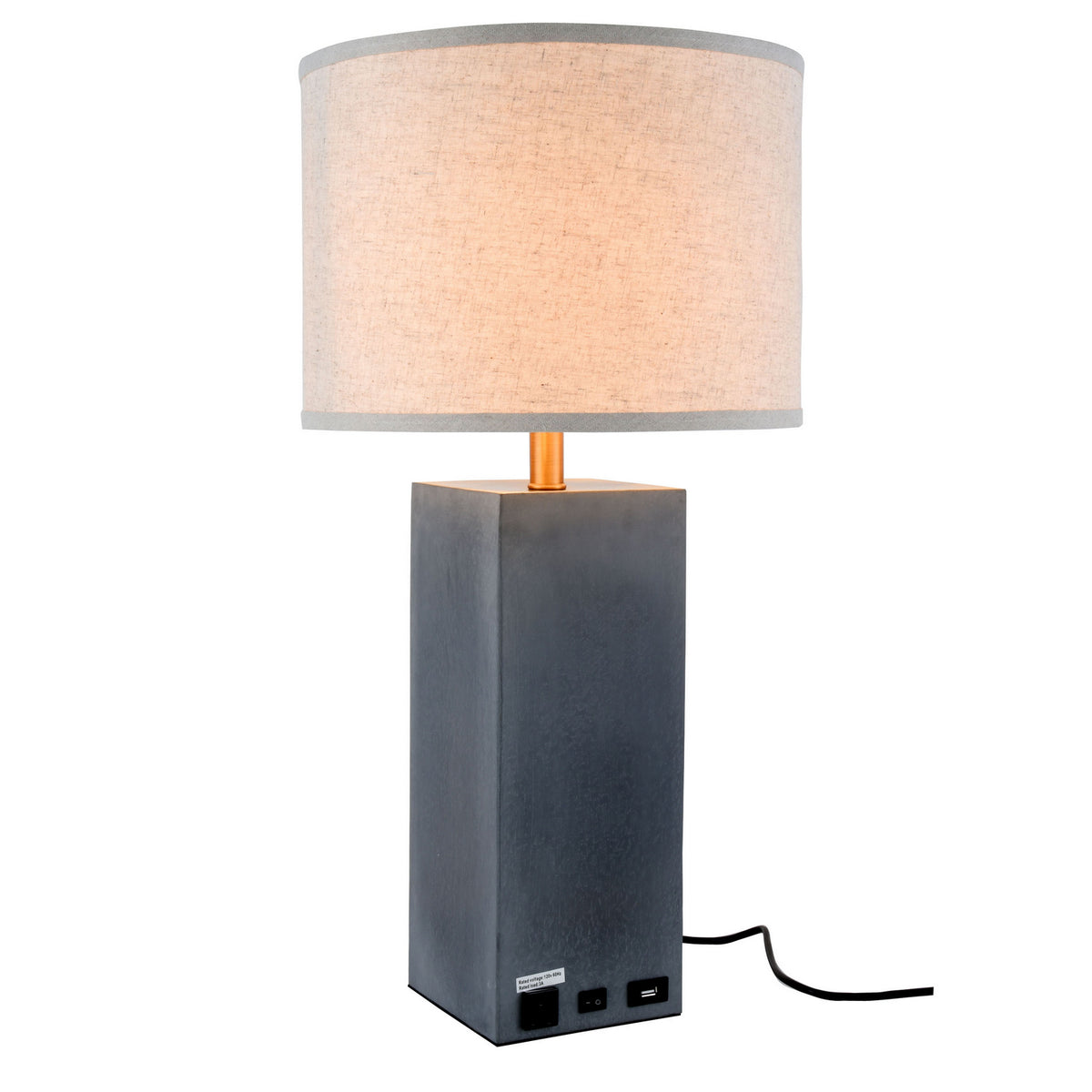 Elegant Lighting - TL3008 - One Light Table Lamp - Brio - Concrete