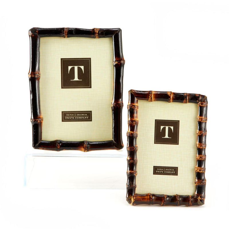 Design Shop Set of 2 Bamboo Photo Frame