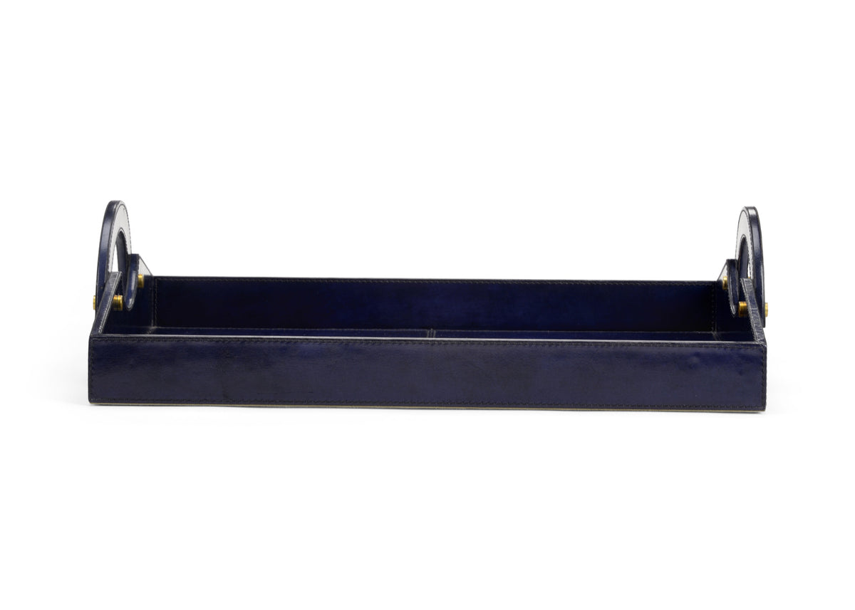 Chelsea House Leather Tray - Midnight Blue