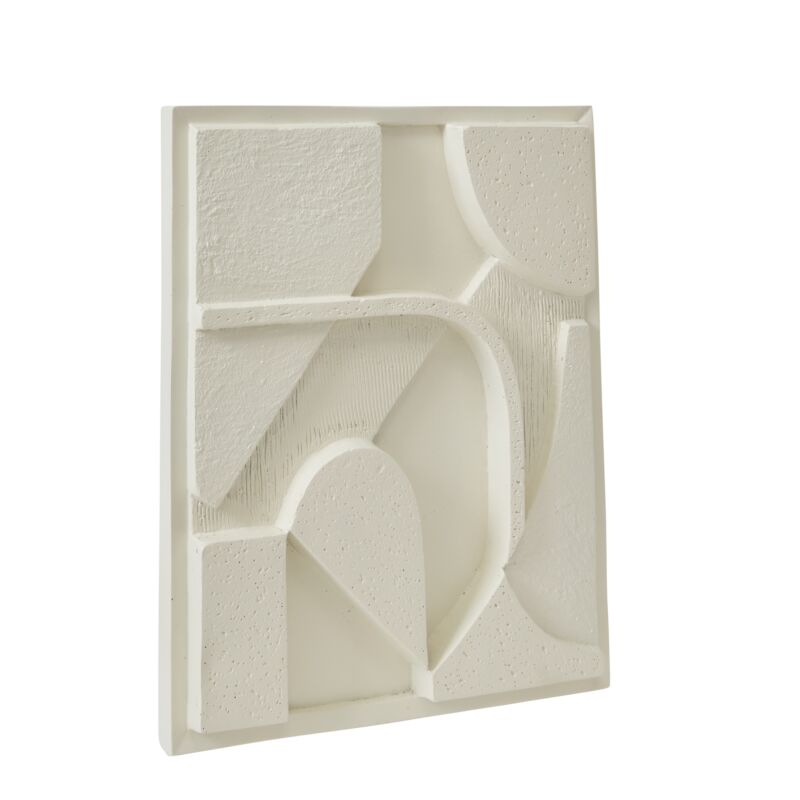 Design Shop White Oneiro Wall Art Angles, 19.25" X 23.75"
