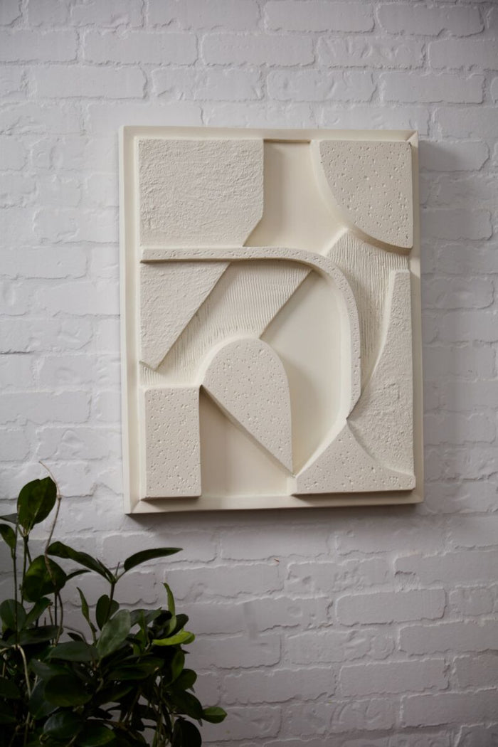 Design Shop White Oneiro Wall Art Angles, 19.25" X 23.75"