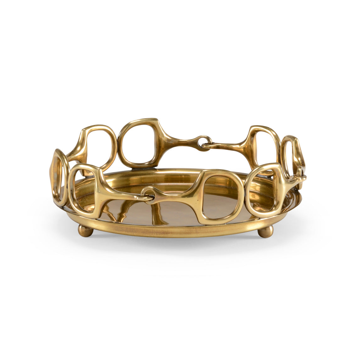 Wildwood Stirrups Tray - Brass (Sm)