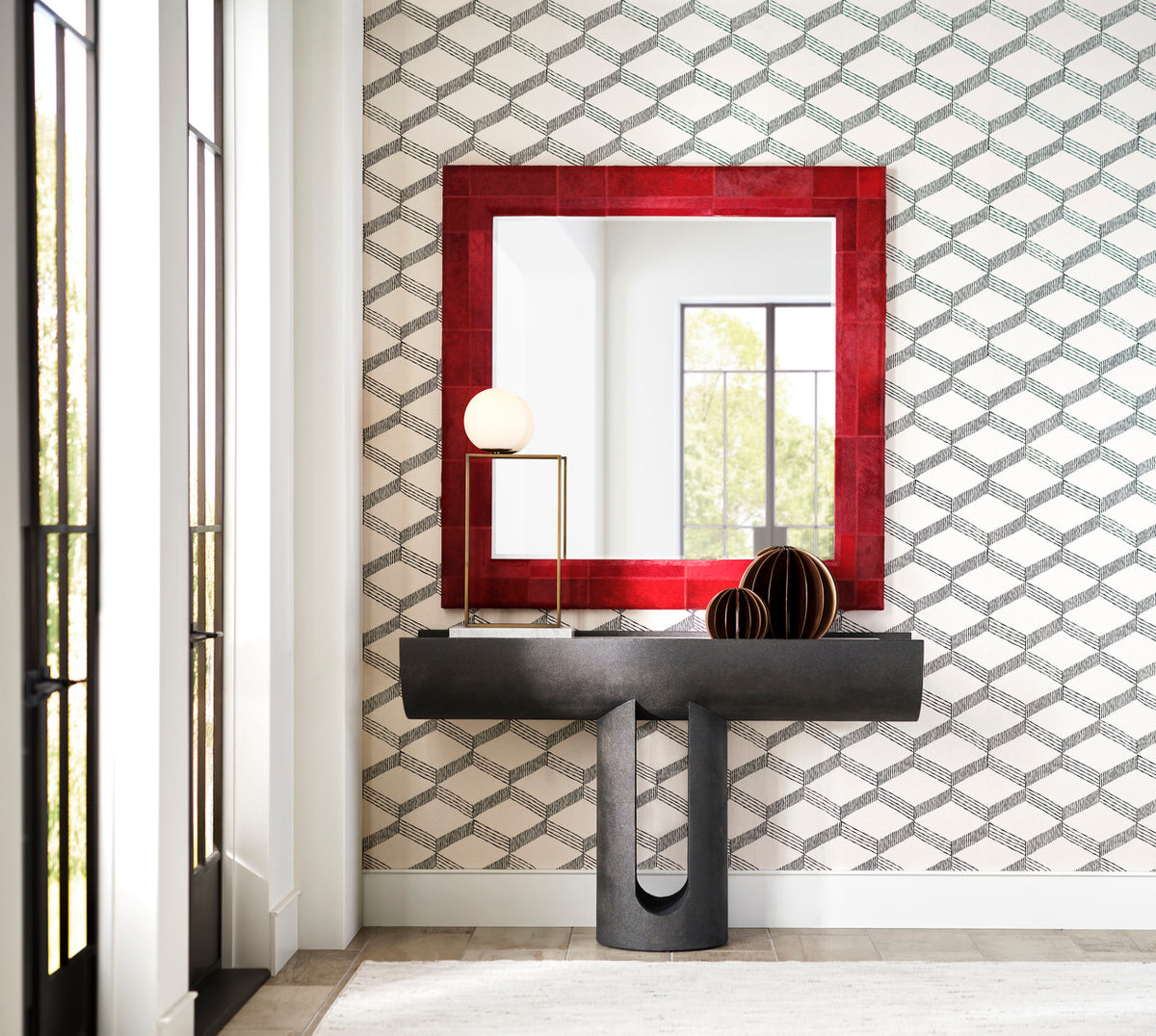 Wildwood Taurus Wall Mirror - Red
