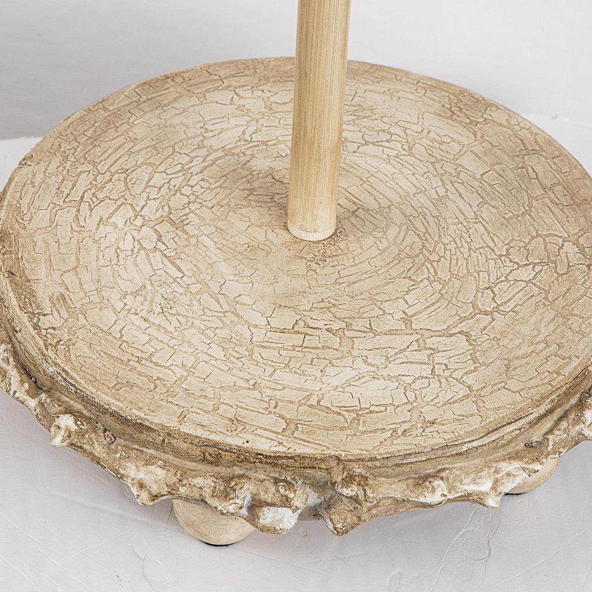 Lucas + McKearn - FL1183 - Two Light Floor Lamp - Trellis - Putty With Silver Leaf