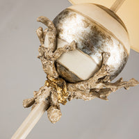 Lucas + McKearn - FL1183 - Two Light Floor Lamp - Trellis - Putty With Silver Leaf