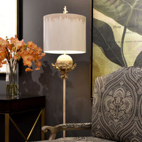 Lucas + McKearn - FL1183 - Two Light Floor Lamp - Trellis - Putty With Silver Leaf