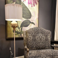 Lucas + McKearn - FL1183 - Two Light Floor Lamp - Trellis - Putty With Silver Leaf