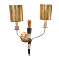 Lucas + McKearn - SC1027-2 - Two Light Wall Sconce - Flambeau - Black