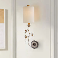 Lucas + McKearn - SC1038-S - One Light Wall Sconce - Tivoli - Cream Patina With Silver And Gold