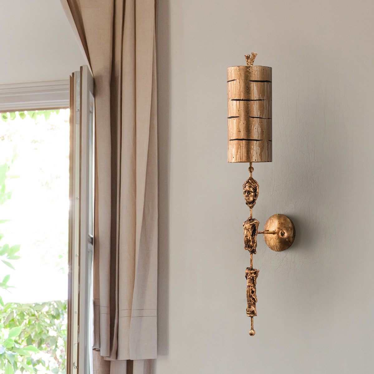 Lucas + McKearn - SC1053 - One Light Wall Sconce - Fragment - Gold Leaf