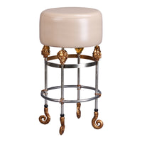 Lucas + McKearn - SI1050-1 - Bar Stool - Armory - Chrome/Gold