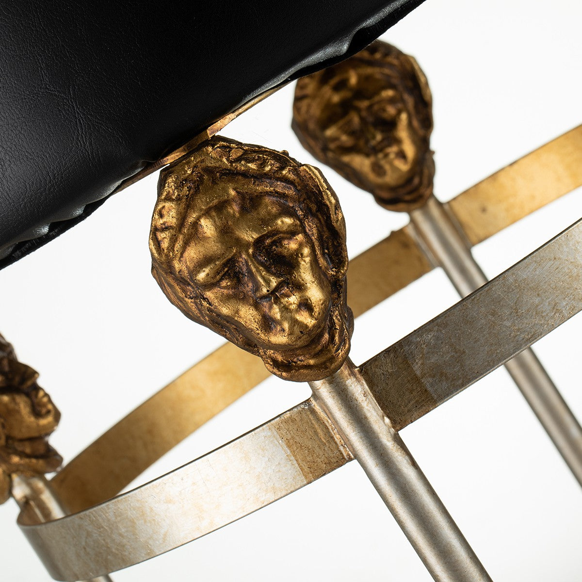 Lucas + McKearn - SI1051 - Bar Stool - Armory - Chrome/Gold