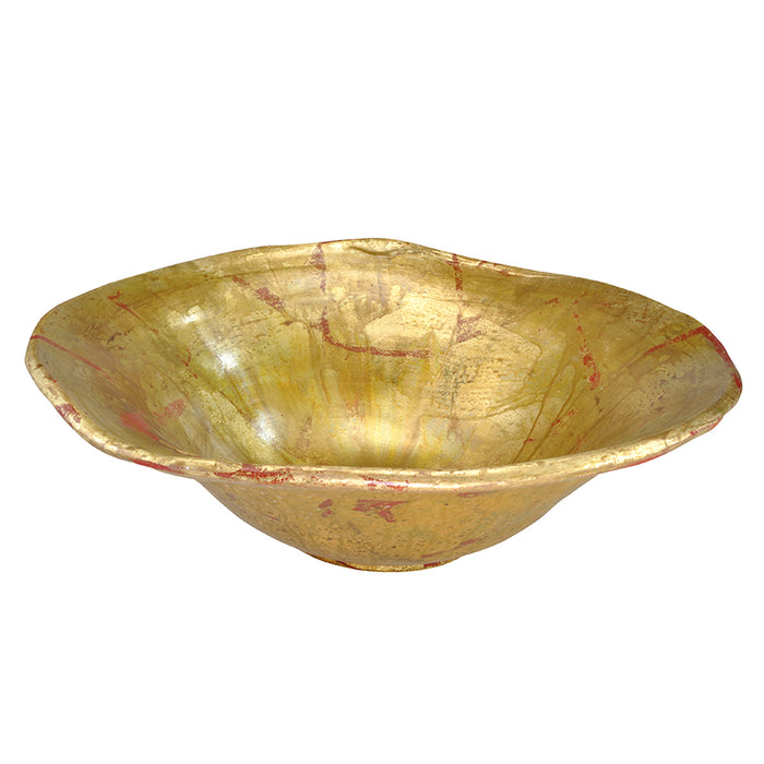 Lucas + McKearn - SI1122 - Bowl - Beauvoir - Gold And Silver Leaf