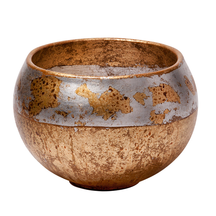 Lucas + McKearn - SI-B1208 - Bowl - Addie - Gold And Silver Leaf