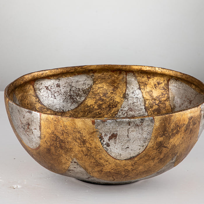 Lucas + McKearn - SI-B1209 - Bowl - Bella Chase - Gold And Silver Leaf