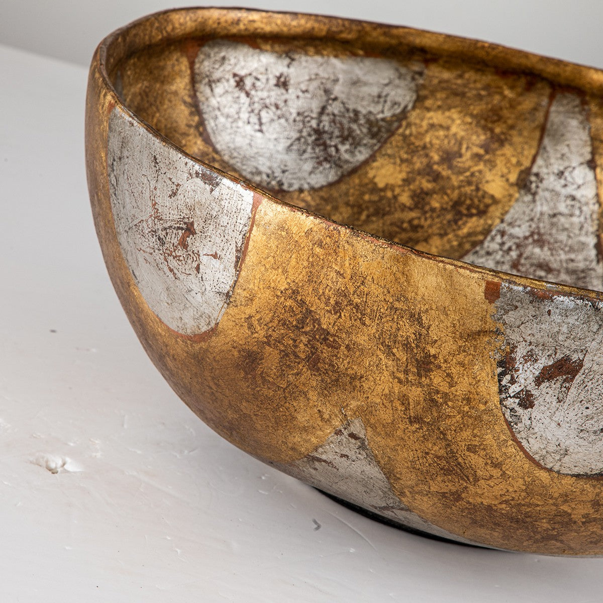 Lucas + McKearn - SI-B1209 - Bowl - Bella Chase - Gold And Silver Leaf