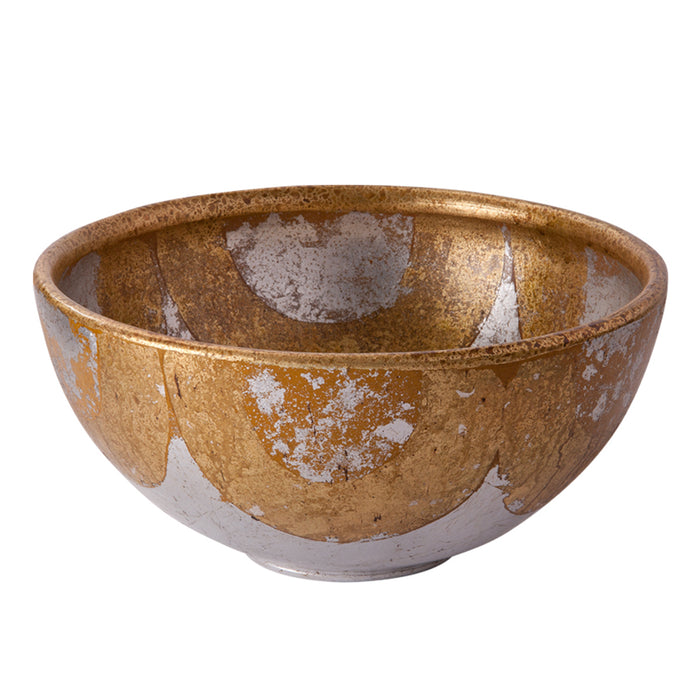 Lucas + McKearn - SI-B1209 - Bowl - Bella Chase - Gold And Silver Leaf