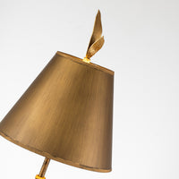 Lucas + McKearn - TA1183 - One Light Buffet Lamp - Red Bell Gold - Gold Leaf/Base W/Leaf
