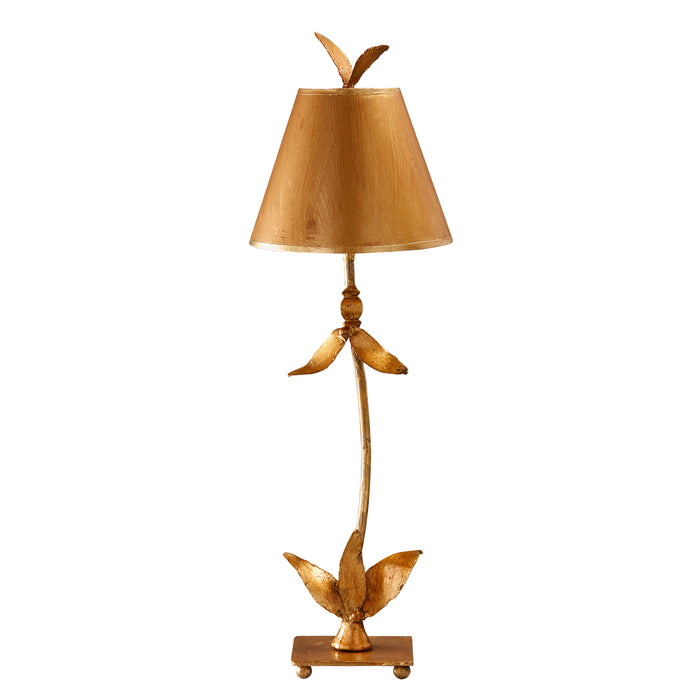 Lucas + McKearn One Light Buffet Lamp from the Red Bell Gold collection in Gold Leaf finish