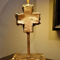 Lucas + McKearn - TA1233 - One Light Table Lamp - Cross Gold - Gold Leaf