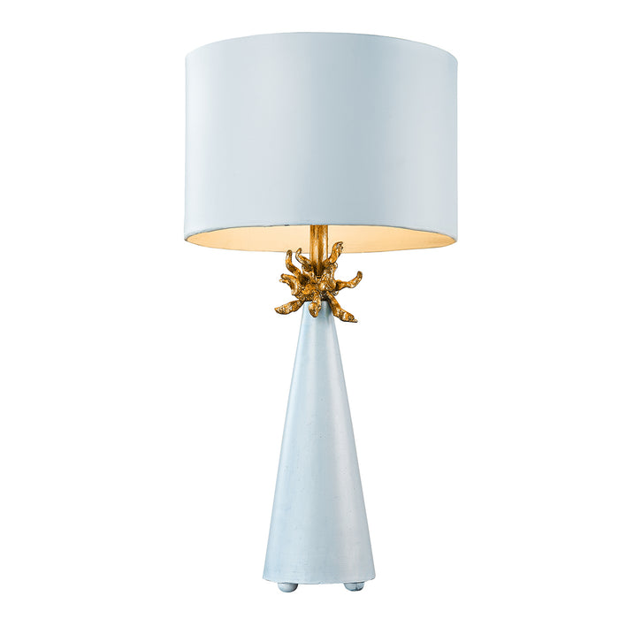 Lucas + McKearn One Light Table Lamp from the Neo Blue collection in Gold Leaf finish