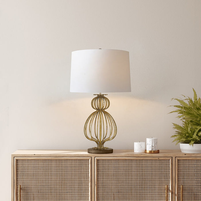 Lucas + McKearn - TLM-1007 - One Light Table Lamp - Lafitte - Glazed Gilt Steel