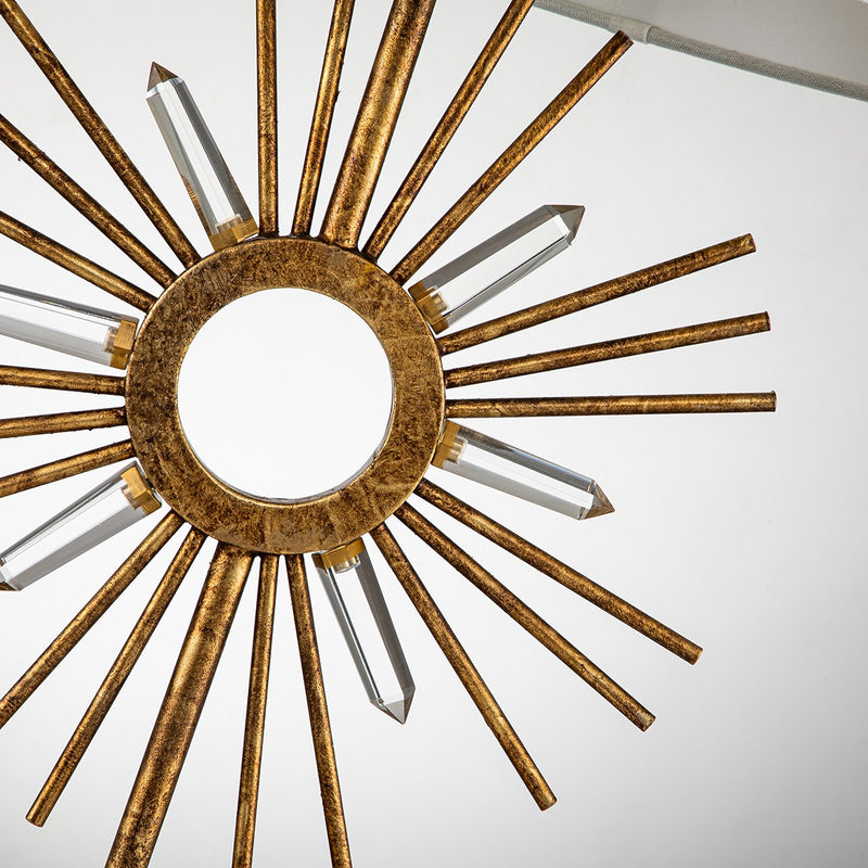 Lucas + McKearn - TLM-1009 - One Light Buffet Lamp - Sun King - Distressed Gold Steel